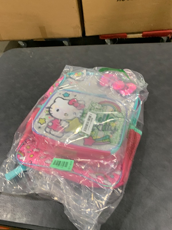 Photo 1 of AI ACCESSORY INNOVATIONS Sanrio Hello Kitty Glitter 2 Piece School Travel Backpack Set For Girls With Detachable Insulated Lunch Box