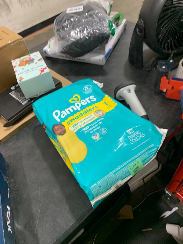 Photo 1 of Pampers Baby Diapers - Swaddlers - Size 1, 32 Count, Ultra Absorbent Disposable Infant Diaper