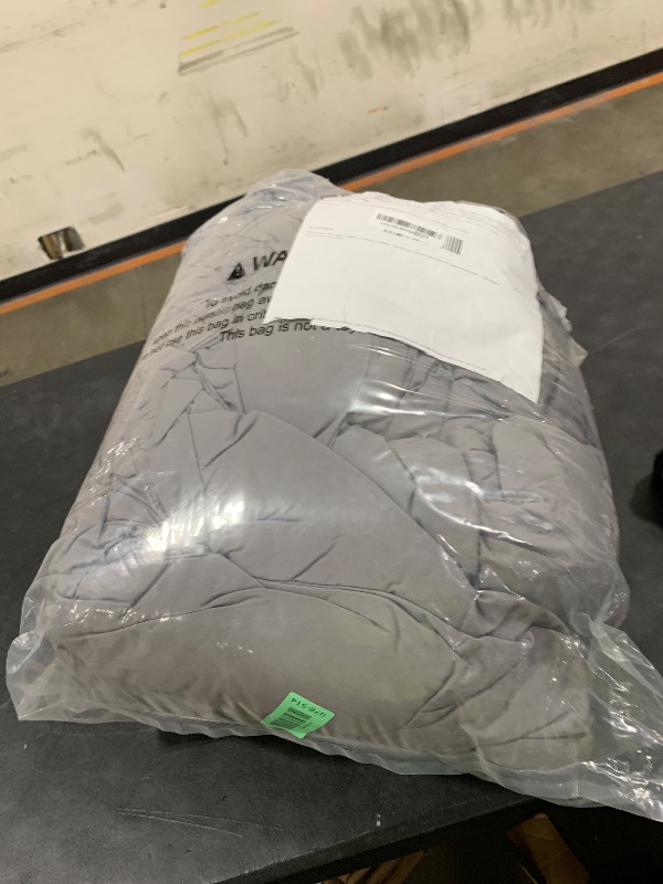 Photo 1 of HYVIF Luxury Down Fiber Comforter Oversized King Size - High Fill Power Medium Warmth for All Season Duvet Insert - Light Weight, Charcoal Grey (120" x 98")