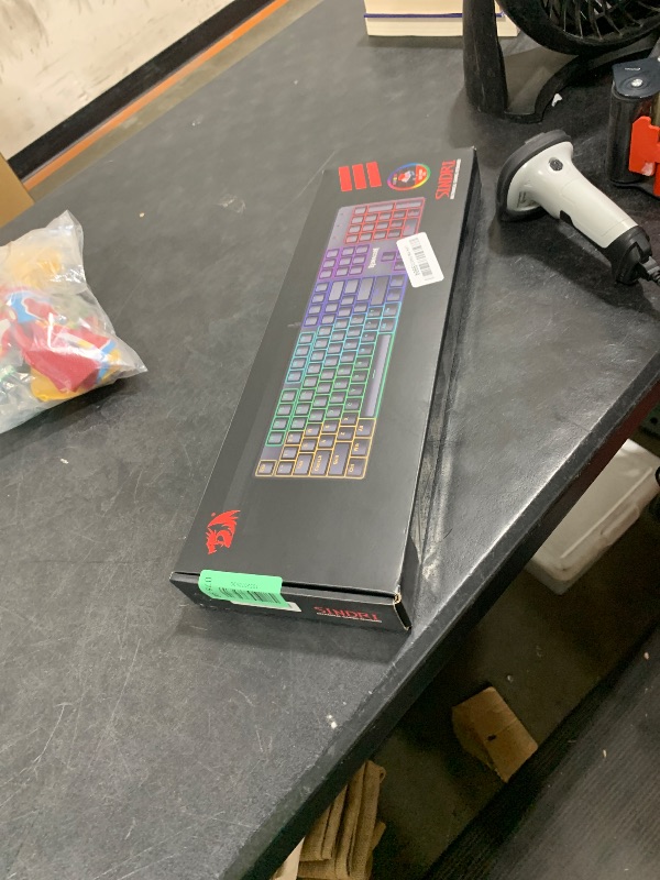 Photo 1 of Redragon Mechanical Gaming Keyboard Wired, 11 Programmable Backlit Modes, Hot-Swappable Red Switch, Anti-Ghosting, Double-Shot PBT Keycaps, Light Up Keyboard for PC Mac++