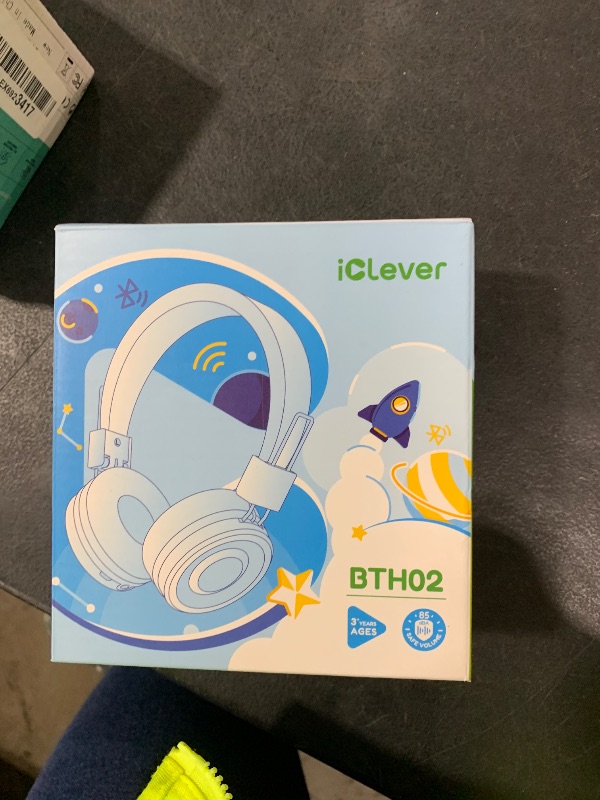 Photo 1 of iClever Kids Bluetooth Headphones, BTH02 93H Playtime Type C Fast Charging, Bluetooth 5.4, Adjustable Kids Headphones, Safe Volume 85 dBA, Foldable Kids Wireless Headphones with MIC for iPad, Green
