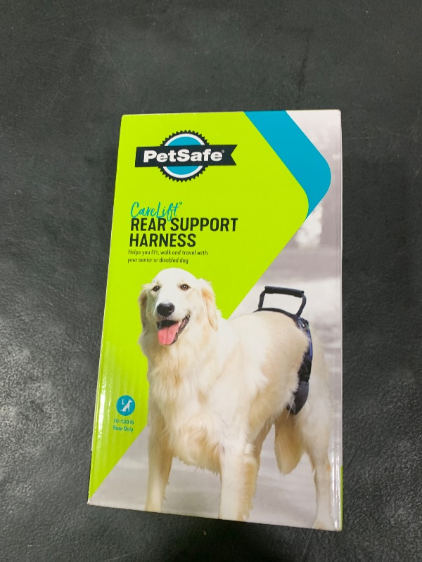 Photo 1 of PetSafe CareLift Rear Support Harness - Lifting Aid with Handle and Shoulder Strap - Fits Waist Measuring 27-37 inches, Dog Weight 70lb-130lb, Large, Black