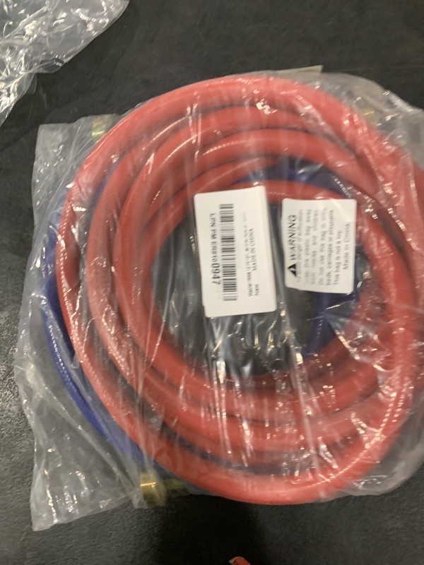Photo 1 of Washer Hose 12 Ft/12FT Rubber Washing Machine Hoses,Washer and Dryer Hose 3/4 Connection Supply Lines for Hot and Cold Water Washer Hoses-by MIFLUS,Universal Washing Machine Hose (2 Packs)