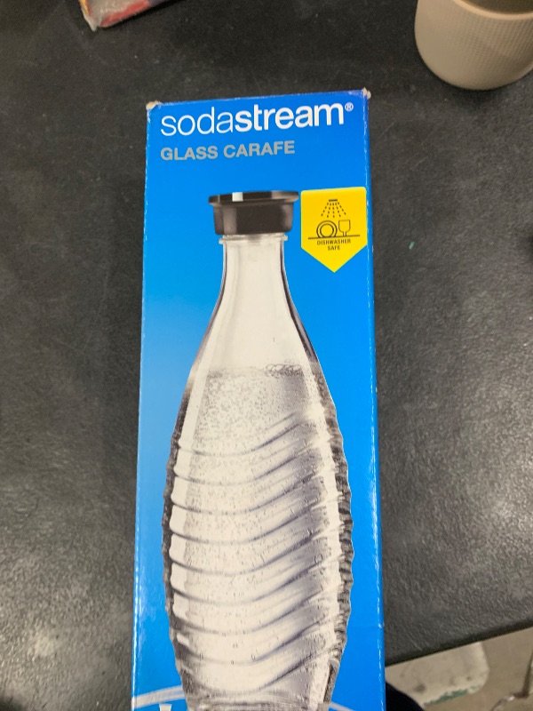 Photo 1 of sodastream - Carbonating Carafe for Aqua Fizz machines | Eco-Friendly Reusable Glass Bottle | Keeps Sparkling Water Fresh | Dishwasher Safe | 24 Fl Oz | NOT compatible with other machines