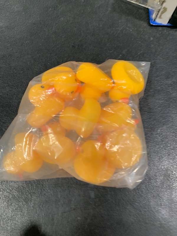 Photo 1 of 10Pcs Mold Free Yellow Rubber Ducks Waterproof Bath Duck Toys for Toddlers Boys Girls, No Hole Yellow Ducky in Bulk Baby Shower Toy Birthday Party Favors Gift Classroom Summer Beach Pool Party Games