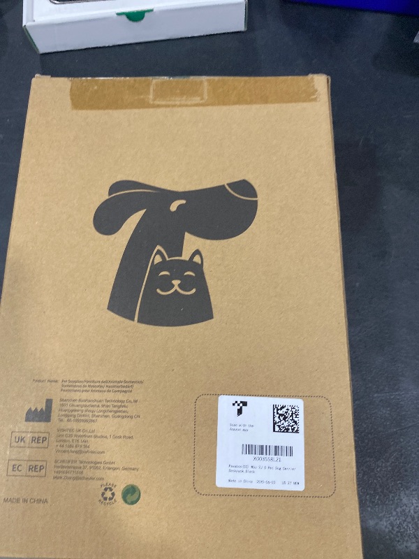 Photo 1 of Pawaboo Pet Dog Carrier Backpack, Puppy Dog Travel Front Carrier for Small Medium Dogs Cats, Adjustable Breathable Dog Carrying Backpack with Safety Strips for Hiking, Walking (Black S Up to 5 lbs)