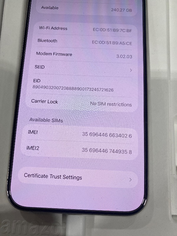 Photo 1 of Apple iPhone 15 Pro Max, 256GB, Natural Titanium - Unlocked (Renewed Premium)
