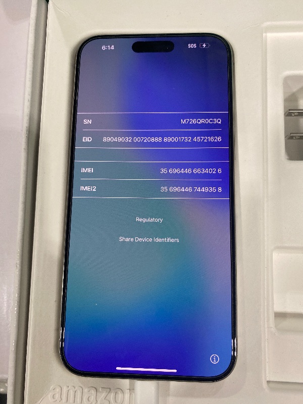 Photo 1 of Apple iPhone 15 Pro Max, 256GB, Natural Titanium - Unlocked (Renewed Premium)