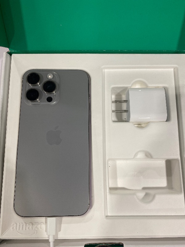 Photo 1 of Apple iPhone 15 Pro Max, 256GB, Natural Titanium - Unlocked (Renewed Premium)