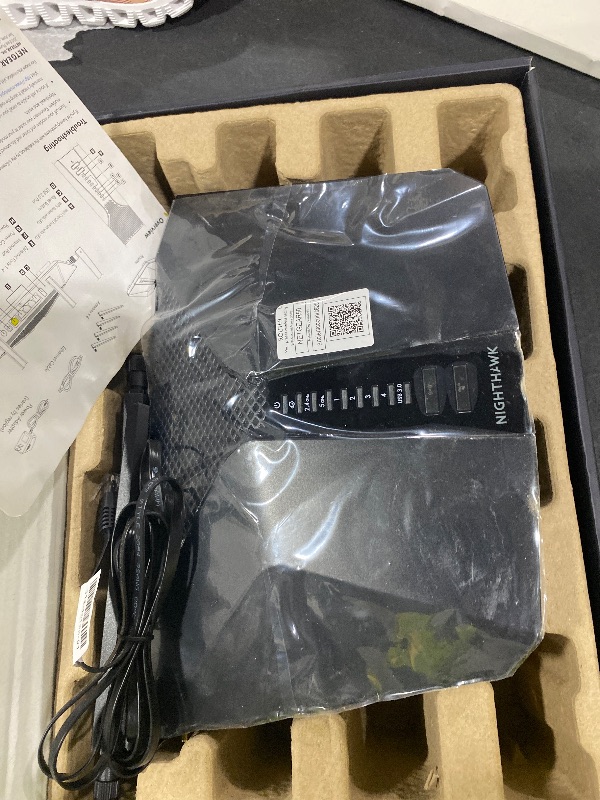Photo 1 of NETGEAR Nighthawk 6-Stream Dual-Band WiFi 6 Router (RAX54S) – Security Features, AX5400 Wireless Speed, Up to 5.4 Gbps, Covers up to 2,500 sq. ft., 25 Devices - 1-Year Armor Subscription Included