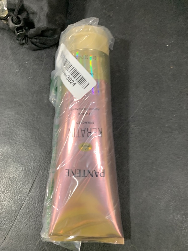 Photo 1 of Pantene Keratin Leave-In Conditioner with Argan Oil, Protein Treatment for Dry, Damaged & Color-Treated Hair, Repairs Split Ends & Protects from Damage, Formaldehyde-Free, 8.4 Fl Oz