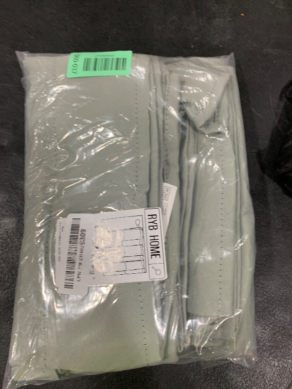 Photo 1 of RYB HOME Sage Green Curtains, Small Window Curtains Tiers for Kitchen Bathroom, Blackout Thermal Insulated Drapes, Privacy UV Protection Short Window Treatment, W42 x L36, 2 Panels