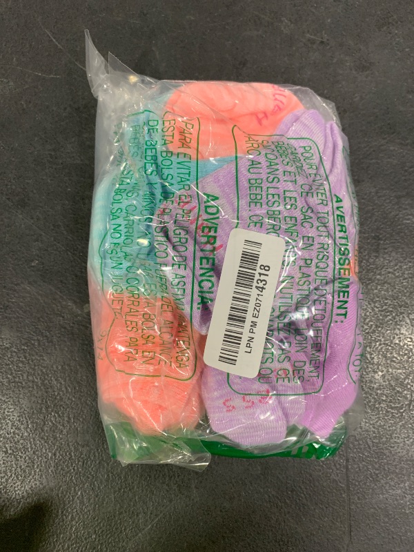Photo 1 of Hanes Girls' Big ComfortSoft Socks, Ankle & No Show Soft Stretch, 10-Pack, No Show-Pink/Lavender/Teal-10 Pack, Small