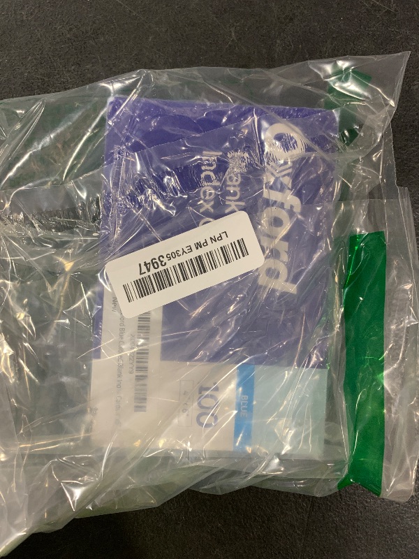 Photo 1 of 100 Oxford Blue Colored Blank Index Cards 4"x6"