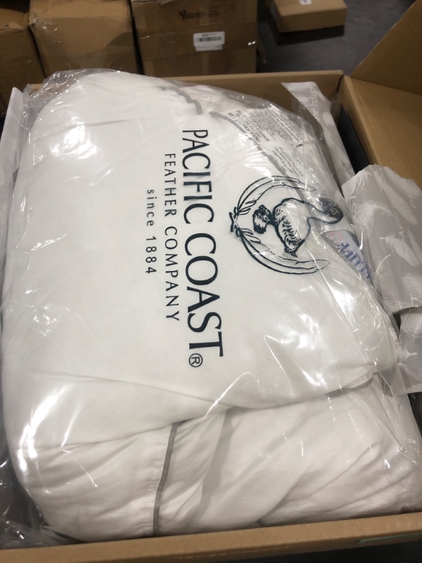 Photo 1 of Pacific Coast Pillows Queen Size Set of 2, Goose Feather and Down Pillow for Sleeping, 3-Chamber Hotel Pillow for Side Sleepers and Back Sleepers