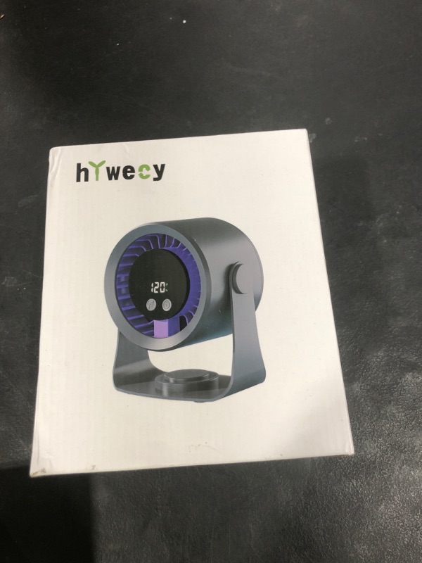 Photo 1 of hYwecy Desktop Circulation Fan,360° Rotation&1-120Speeds,Rechargeable Small Fans for Bedroom with 4000mAh Battery,Portable Cordless Fan for Home,Office,Travel,Kitchen,Camping