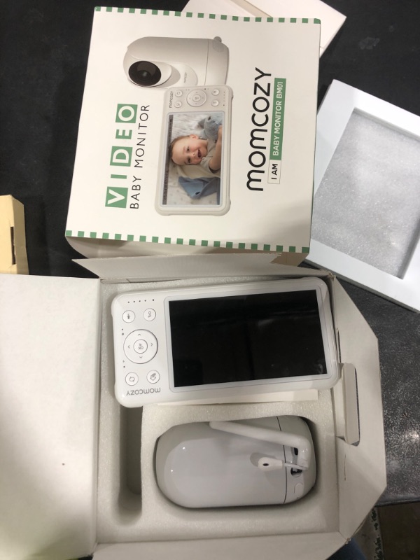 Photo 1 of Momcozy Video Baby Monitor, 1080P 5" HD Baby Monitor with Camera & Wall Mount, Infrared Night Vision, 5000mAh Battery, 2-Way Audio, Temperature Sensor, Lullabies, 960ft Range, Ideal for New Moms, BM01