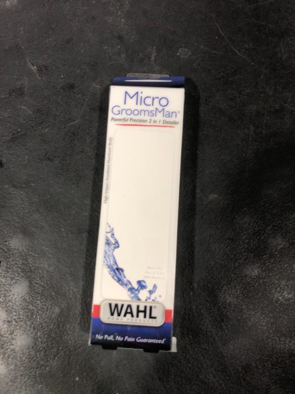 Photo 1 of Wahl Micro Groomsman Battery Personal Trimmer for Hygienic Grooming with Rinseable, Interchangeable Heads for Eyebrows, Neckline, Nose, Ears, & Other Detailing - 05640-600