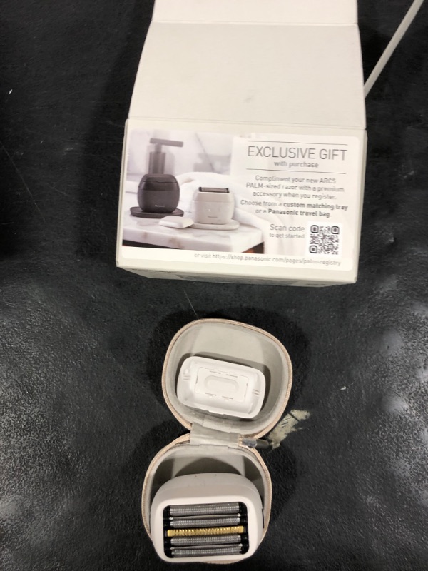 Photo 1 of Panasonic ARC5 Palm-Sized Foil Shaver for Men, Powerful Travel Electric Razor, USB-C Charge Wet/Dry, Easy Clean Luxury Japanese 5-Blade, Smooth & Precise Cut w/Smart Sensor (Natural Sea Stone)