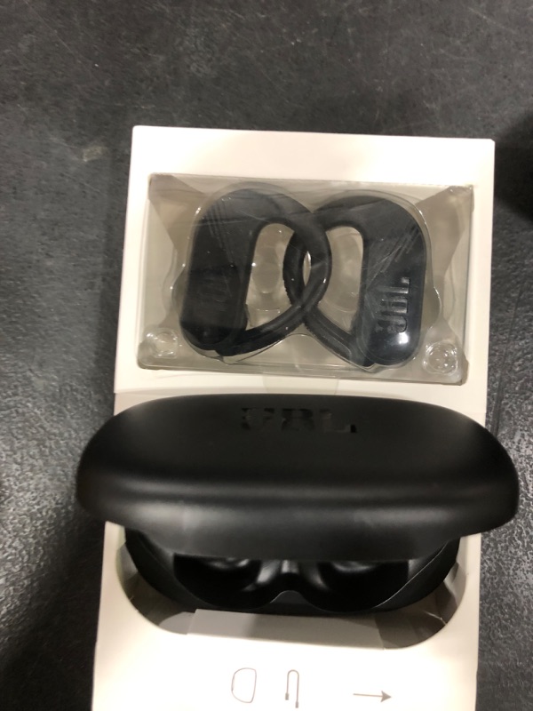 Photo 1 of JBL Endurance Peak 3 - Dust and Water Proof (IP68) True Wireless Active Earbuds, Pure Bass Sound, Up to 50 Total Hours of Playback with Speed Charge, Ambient Aware & Talk Thru (Black)