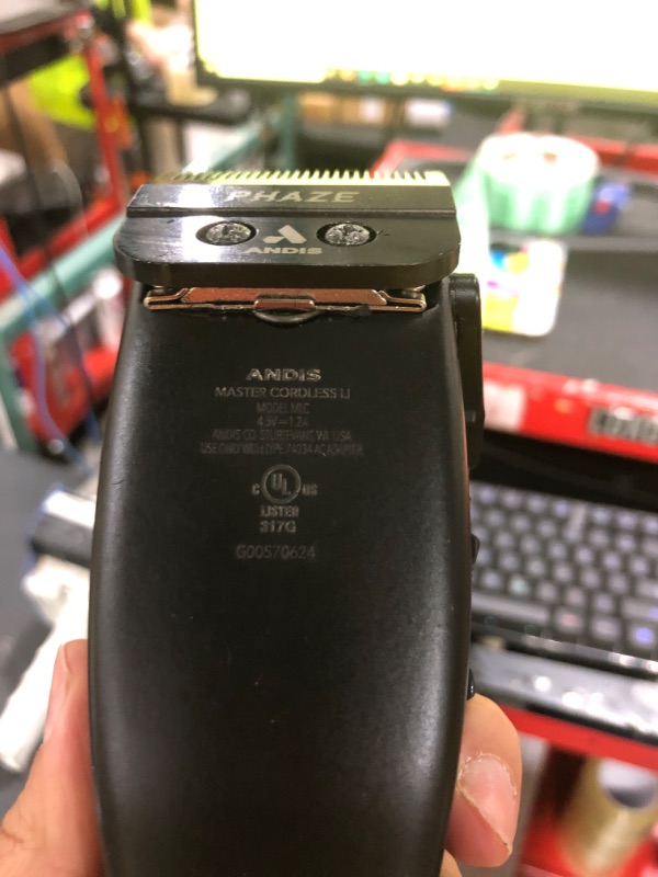 Photo 1 of Andis Black Label MLC Professional Master Cordless Lithium-Ion Hair Clipper, Adjustable Carbon Steel Blade for Close Cutting, Black