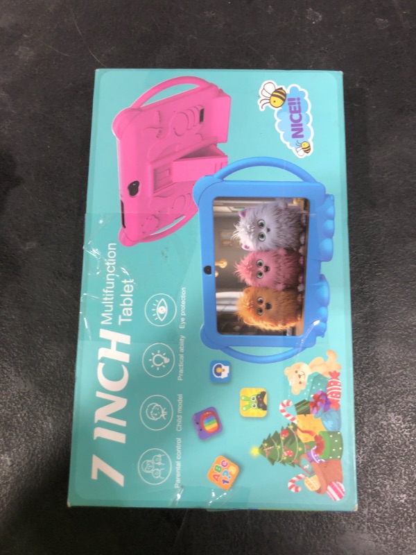 Photo 1 of Kids Tablet 7 inch for Boys Girls Android Tablets for Kids, 4GB RAM 32GB ROM Toddler Tablet, WIFI Bluetooth, Safety Eye IPS Screen, Parental Control, Dual Camera Shockproof Case for Educational Games