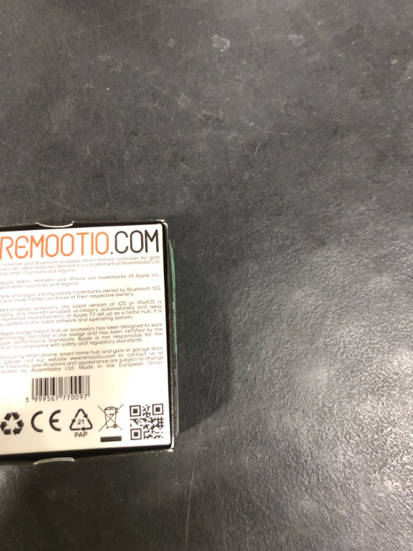 Photo 1 of Remootio 2 WiFi and Bluetooth Smart Garage Door opener with iOS and Android App, Apple Home (HomeKit), Amazon Alexa, Google Home, SmartThings, Siri Shortcuts compatible. With sensor and power adapter.