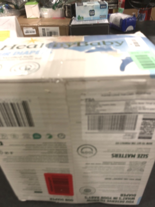 Photo 1 of HealthyBaby Our Diapers | EWG Verified Safe & Plant-Based Diapers | Leak Protection | Soft Organic Cotton Shell | Chlorine-Free Diaper for Sensitive Skin | Size 1 (7-14lbs) 70 Count