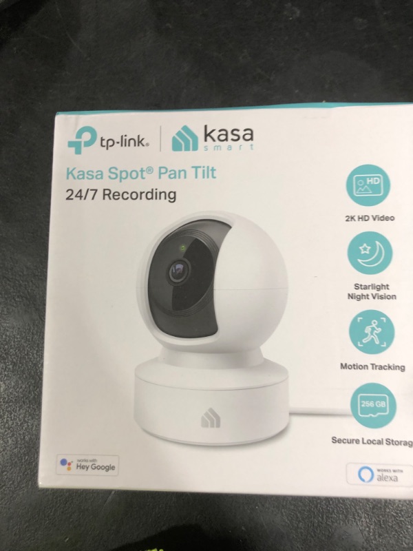Photo 1 of Kasa 2K QHD Security Camera Pan/Tilt, Starlight Sensor for Color Night Vision, Motion Detection for Baby & Pet Monitor, SD/Cloud Storage, Works with Alexa & Google, Free Expert Support (KC410S)