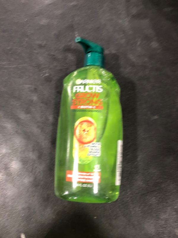 Photo 1 of Garnier Fructis Grow Strong Thickening Shampoo for Fine Hair, Biotin-C, 33.8 Fl Oz, 1 Count (Packaging May Vary)