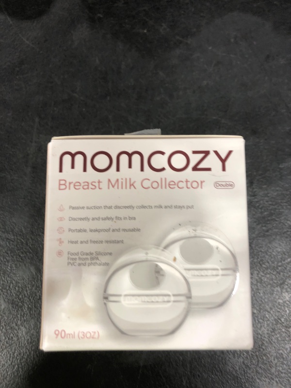 Photo 1 of Momcozy Breast Milk Collector, Milk Collectors for Breastfeeding, Reusable Breast Milk Shells, Silicone Catcher with More Fit & Soft (3oz/90ml, 2 Counts)