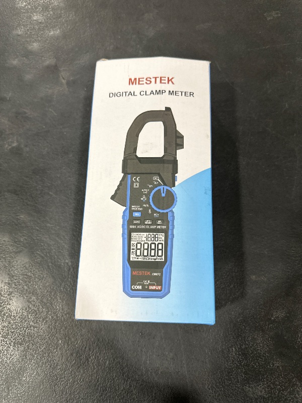Photo 1 of Digital Inrush Clamp Meter Multimeter, MESTEK T-RMS 6000 Counts 600A Current Amp Volt Meter with VFD,LOZ Mode; Measures NCV AC/DC Current Voltage Temperature Resistance Capacitance Continuity