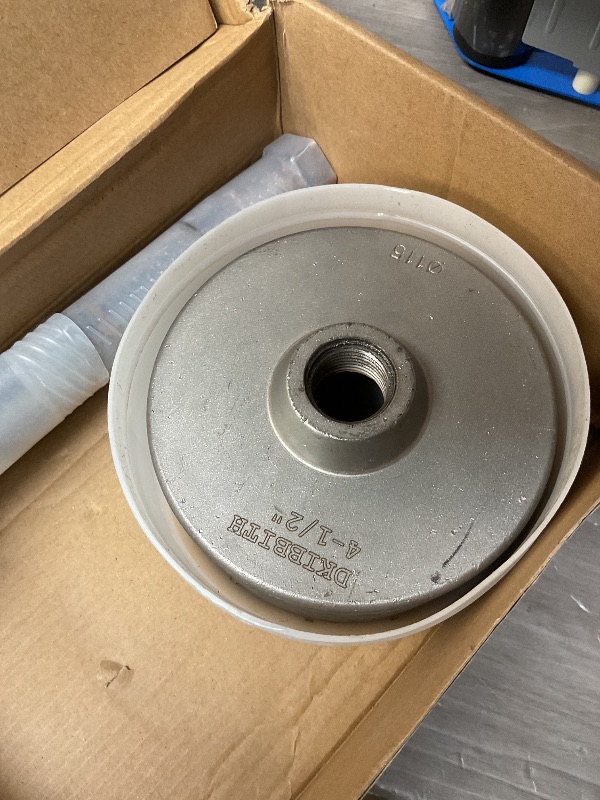 Photo 1 of 4-1/2" Concrete Hole Saw, 115mm Tungsten Steel Core Bit for Cinder Block, Brick, Rock, Plank Walls for Pipes or mini Split Lines, with SDS Plus Shank and 2 Center Positioning Drill Bits.