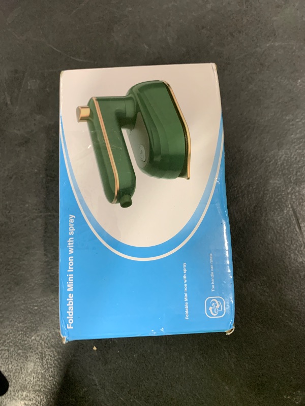 Photo 1 of Portable Handheld Iron, Mini Handheld Iron for Clothes, Travel Garment Steamer, Mini Ironing Machine Support Dry And Wet Ironing for Home Business Travel (Green)