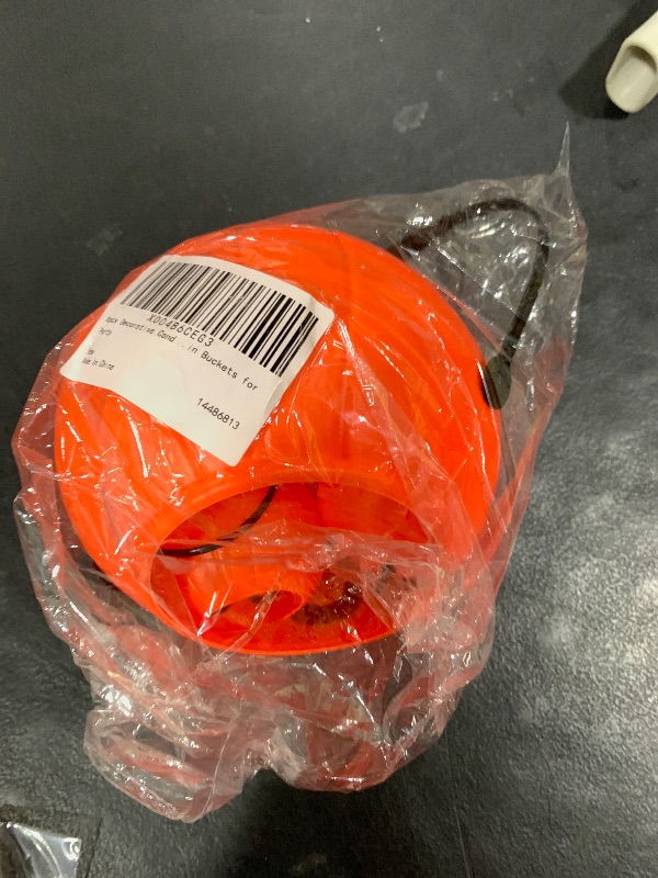 Photo 1 of Homoyoyo 6 Pack Halloween Pumpkin Candy Bucket, Small Plastic Basket with Handle, Halloween Pumpkin Lantern Candy Bucket Plastic Pumpkins Halloween Bucket for Candy Orange 6.29IN*1+2.76IN*5