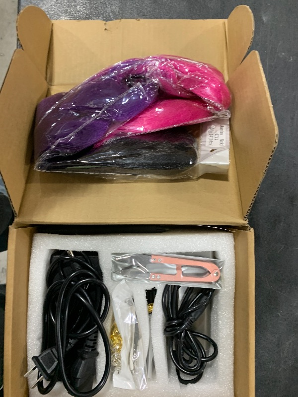 Photo 1 of Dreadlock Machine, Loc Machine for Dreadlocks, Reggae Dreadlocks Machine, Handheld Instant Loc Machine?Automatic Loc Machine with Multiple Tools 3 Replacement Holes(0.2/0.3/0.4in)