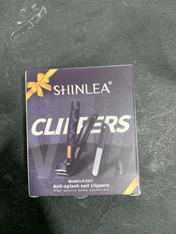 Photo 1 of SHINLEA Nail Clippers for Seniors Thick Toenail, Professional Fingernail Toenail Clippers with Catcher, Sharp Wide Opening and Long Handle Nail Cutter for Men Women, Black