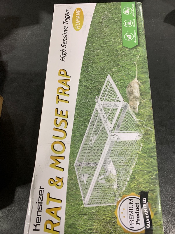 Photo 1 of Kensizer Animal Humane Live Cage Trap That Work for Rat Mouse Chipmunk Mice Voles Hamsters and Other Small Rodents, Trampa para Ratones, Catch and Release 1Pack Medium 12" L x 6.5" W x 5" H
