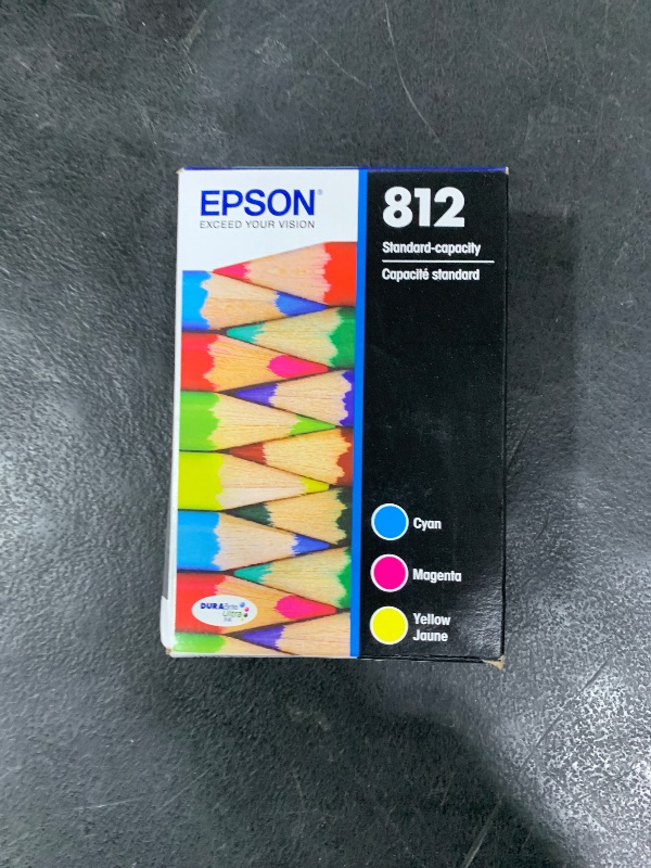 Photo 1 of EPSON 812 DURABrite Ultra Ink Standard Capacity Color Combo Pack (T812520-S) Works with WorkForce Pro WF-7310, WF-7820, WF-7840, WorkForce EC-C7000