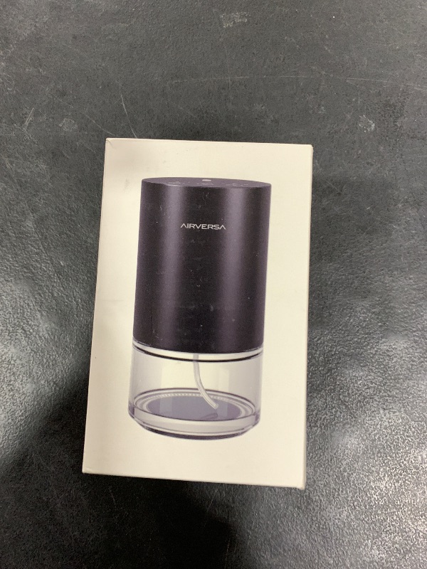 Photo 1 of Airversa Waterless Diffuser Essential Oil 100ml Capacity Battery Operated Aromatherapy Nebulizer Premium Metal Scent Air Machine for Home 3 Mist Settings Timers Color Light Black