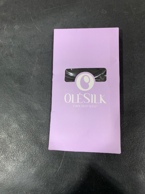 Photo 1 of Silk Sleep Mask Soft Pressureless: 100% Mulberry Silk for Eye Skin Anti Wrinkles, Large Size for Total Blackout, Adjustable Wide Velcro Ear Cover