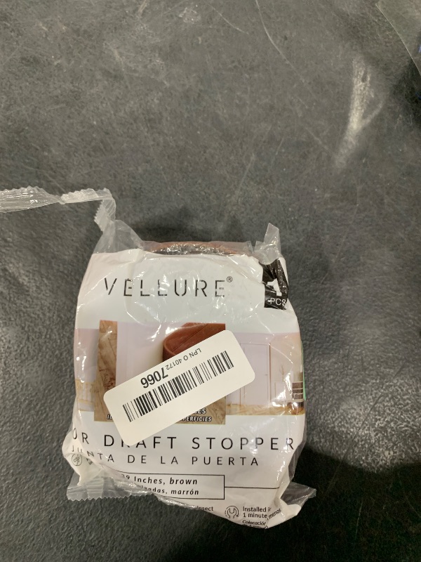 Photo 1 of Vellure® door draft stoppers for bottom of door - NEW premium door sweep / door seal strip (save energy – installs quickly and easily) door weather stripping, ideal for keeping out cold (1x39" brown)