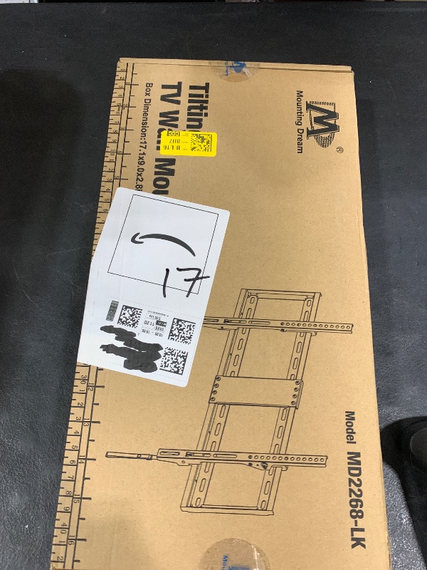Photo 1 of Mounting Dream UL Listed TV Mount for Most 37-75 Inch TV, Universal Tilt TV Wall Mount Fit 16", 18", 24" Stud with Loading Capacity 132lbs, Max Vesa 600 x 400mm, Low Profile Flat Wall Mount Bracket