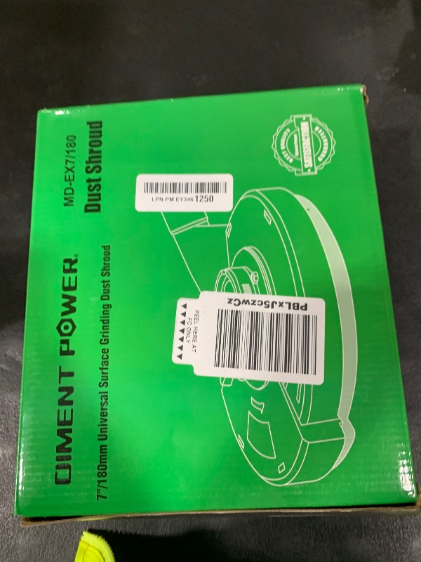 Photo 1 of Diment Power Universal Surface Grinding Dust Shroud for Angle Grinder 7-Inch. Collect Grinding Dust-Wood, Stone, Cement, Marble, Rock,Granite, Concrete