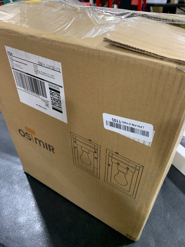 Photo 1 of Osimir Porch Lights Outdoor, Dusk to Dawn Outdoor Lighting with Seed Glass in Black Finish, Aluminum Exterior Lights for House, OS-3006