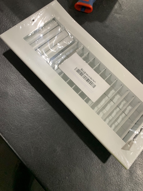 Photo 1 of 12" x 4" Adjustable Blade Sidewall Ceiling Register Vent Cover Diffuser Heavy Duty Stamped Steel (Listed Size is for Duct Opening or Inside Measurement)