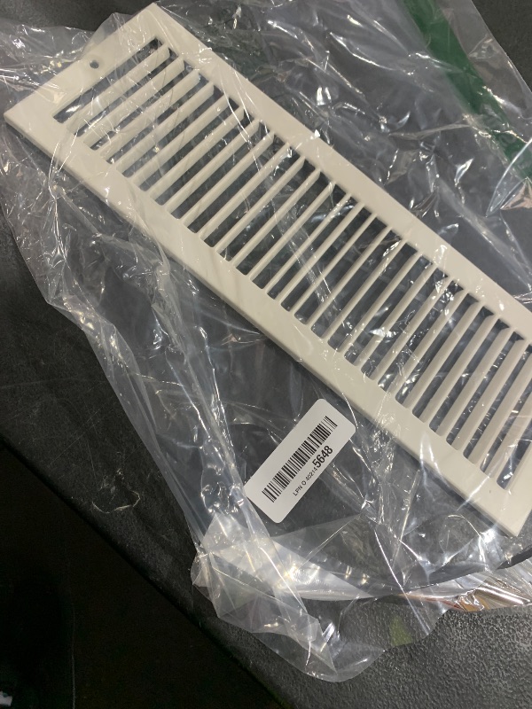 Photo 1 of HVAC Premium 4 x 14" [Duct Opening] Toe Kick Vent Grille - HVAC Register Cover [Outer Dimensions: 5.5 X 15.5] - White