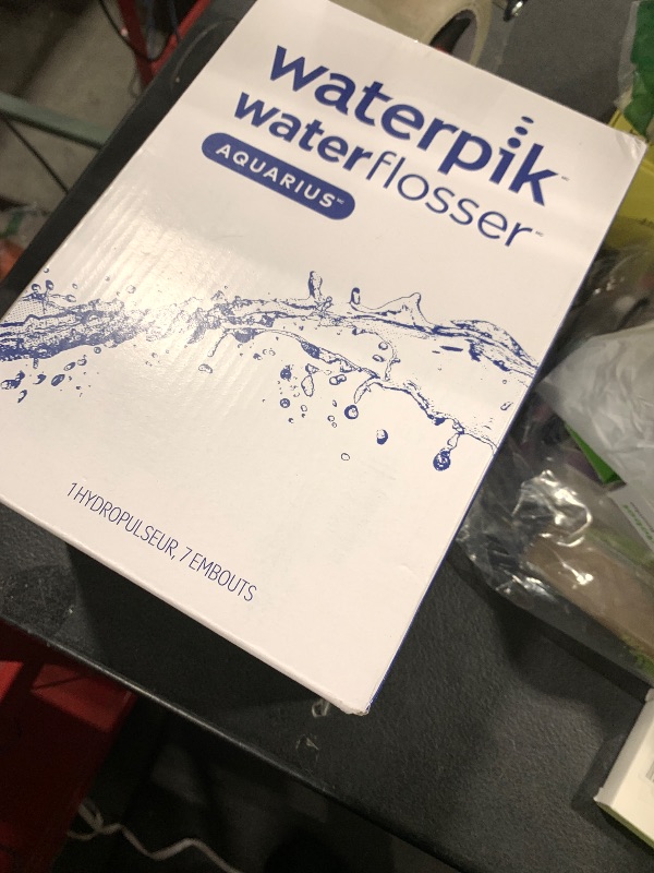 Photo 1 of Waterpik Aquarius Water Flosser For Teeth Cleaning, Gums, Braces, Dental Care, Electric Power With 10 Settings, 7 Tips For Multiple Users And Needs, ADA Accepted, Black WP-662, Packaging May Vary