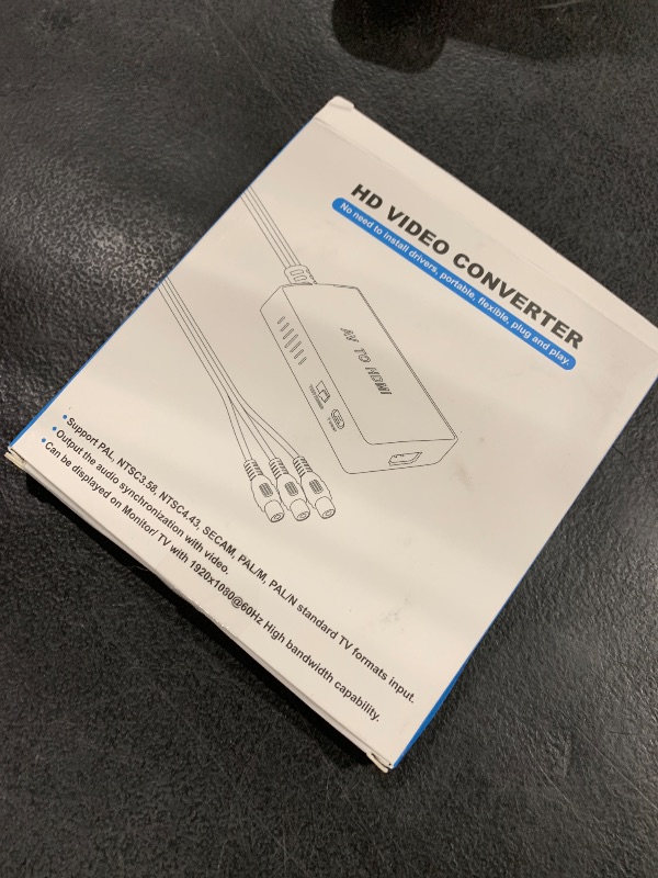 Photo 1 of Tengchi RCA to HDMI Converter, Composite to HDMI Adapter Support 1080P PAL/NTSC Compatible with PS one, PS2, PS3, STB, Xbox, VHS, VCR, Blue-Ray DVD Players