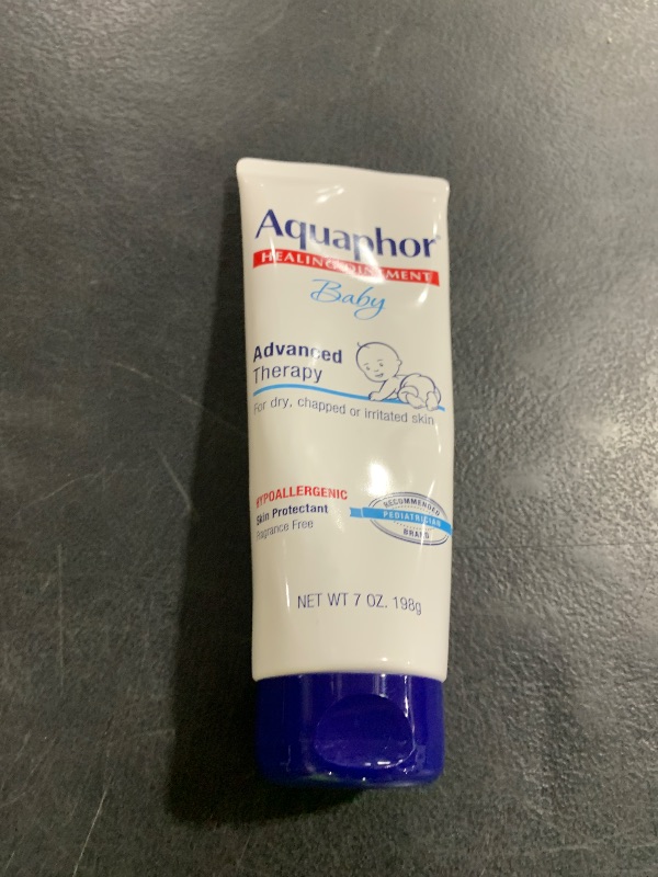 Photo 1 of Aquaphor Baby Healing Ointment Advanced Therapy Skin Protectant, Dry Skin and Diaper Rash Ointment, 7 Oz Tube